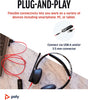 "Poly Blackwire 5220 USB-A Headset - Ultimate Wired Dual-Ear Headset with Noise-Canceling Mic - Comfortable All-Day Wear - Connect to PC/Mac or Mobile - Perfect for Teams, Zoom, and More!"