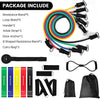 "Get Fit and Reach Your Goals with the Ultimate Home Fitness Resistance Bands Set - Includes 5 Stackable Exercise Bands, 4 Loop Bands, Door Anchors, Handles, and Ankle Straps - Ideal for Strength Training and Effective Workouts"