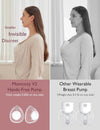 " Ultra-Light Wearable Breast Pump V2 - 27 Pumping Combinations, Low Noise, Portable Double Electric Pump"
