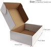 "25 Pack of Small White Shipping Boxes - Perfect for Packing and Mailing!"