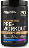 "Experience Explosive Energy and Supercharge Your Workouts with Gold Standard Pre-Workout Advanced Powder - Sour Gummy Flavour!"