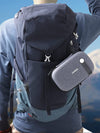 "Stay Organized on the Go with 's Stylish Grey Cable Organizer Bag - Perfect for Travel and Small Electronics!"