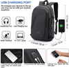 "Secure and Stylish Laptop Backpack with USB Charging Port - Perfect for Business Travel and College, Fits 15.6 Inch Laptop - Black"