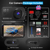 "Ultimate Dual-Camera Dash Cam Set with Wifi, Night Vision, G-Sensor, and 64GB Card - Expandable Storage up to 256GB!"