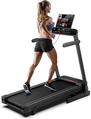 "Ultimate Foldable Treadmill: Boost Your Fitness with 15° Incline, Bluetooth Connectivity, and Silent Operation - Perfect for Home, Office, and Gym!"