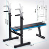"Transform Your Fitness Journey with the Ultimate Home Gym Powerhouse: Adjustable Weight Bench and Dip Station!"