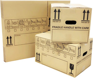 "Ultimate Moving Solution: PPD New 20 Extra-Large Cardboard House Moving Boxes - Sturdy Removal Packing Box Set"