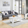 "Contemporary White Coffee Table: Stylish Storage and Convenient Lift Top - Ideal for Home or Office"