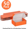 "Vibrant Orange Shipping Boxes - 50 Pack of Durable Small Cardboard Boxes for Mailing and Packing - Perfect for All Your Shipping Needs!"