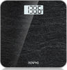 "Get Fit with our High-Precision Digital Bathroom Scale - Measure Your Body Weight with Ease! (Stone/Lb/Kg) - Sleek Black Design, Large Platform for Comfortable Weighing, Powered by Core 1S Technology"